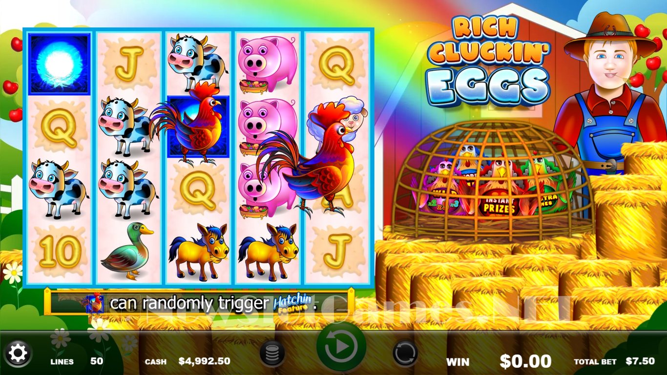 Rich Cluckin Eggs Slot Demo Image