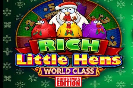 Rich Little Hens World Class Christmas Edition Slot Logo