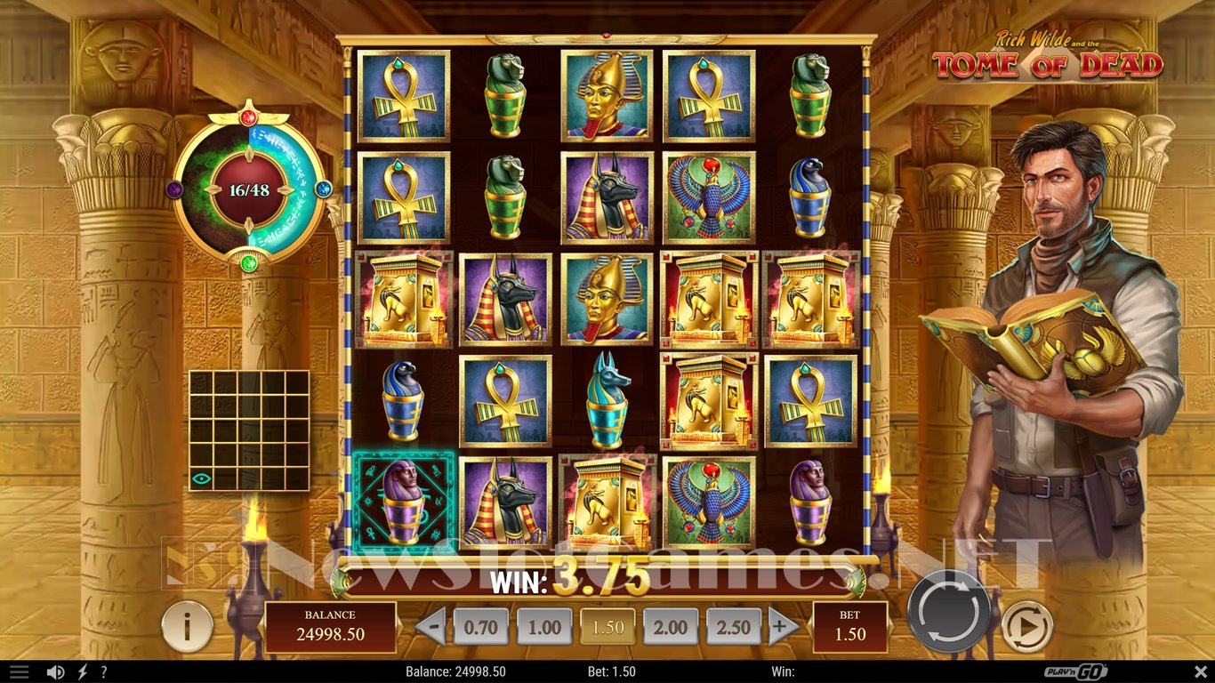 Rich Wilde and the Tome of Dead Slot Slot Image in Demo - pic. 3