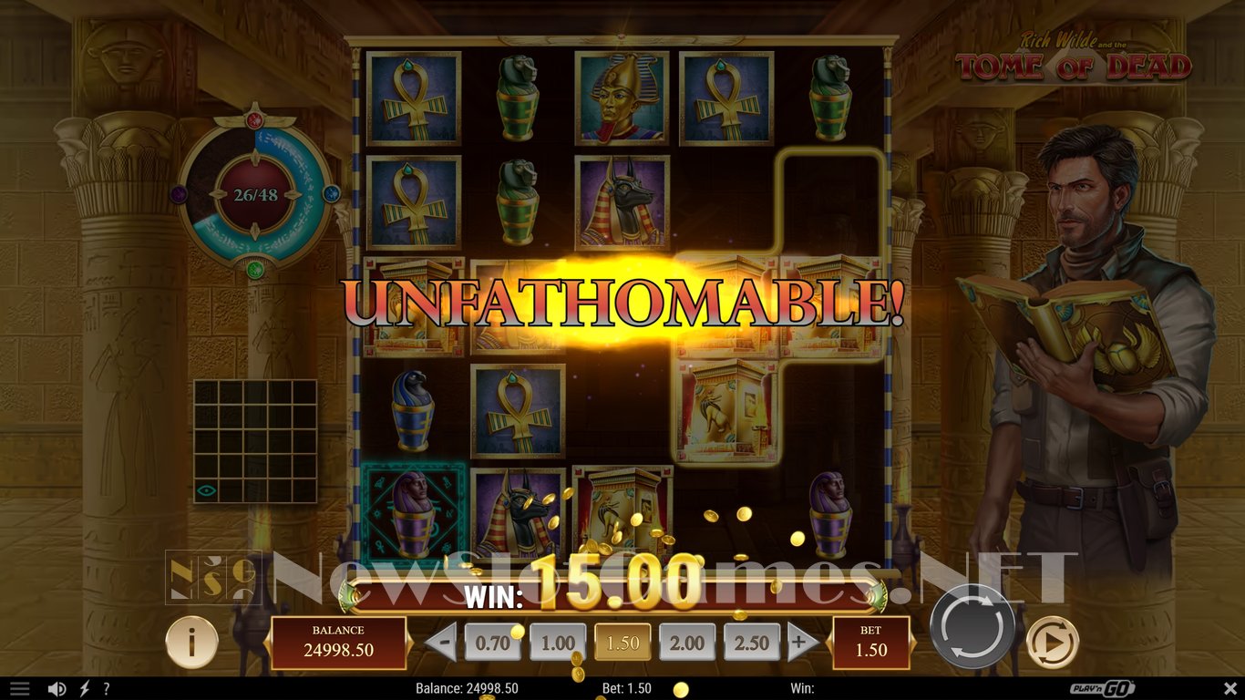Rich Wilde and the Tome of Dead Slot Slot Image in Demo - pic. 4