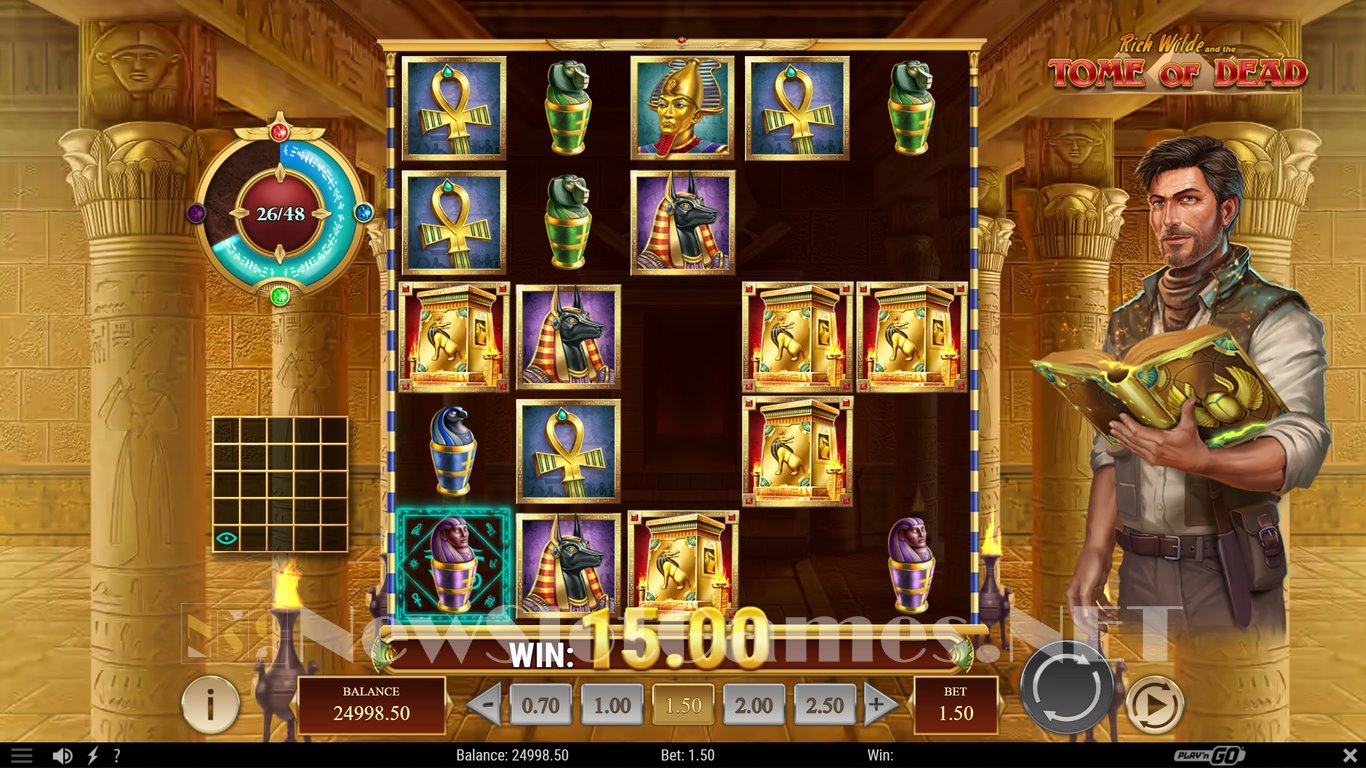 Rich Wilde and the Tome of Dead Slot Slot Image in Demo - pic. 5