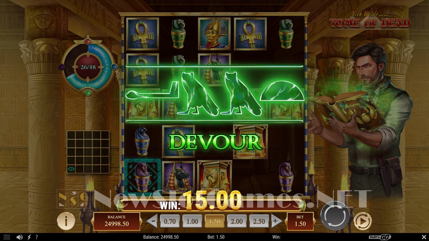 Rich Wilde and the Tome of Dead Slot Slot Image in Demo - pic. 6