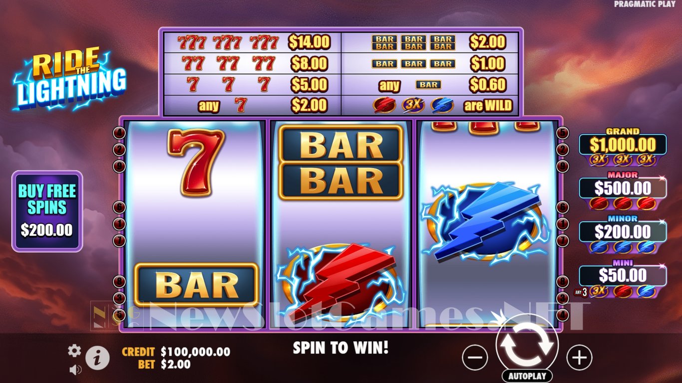 Ride The Lightning Slot Slot Image in Demo - pic. 2