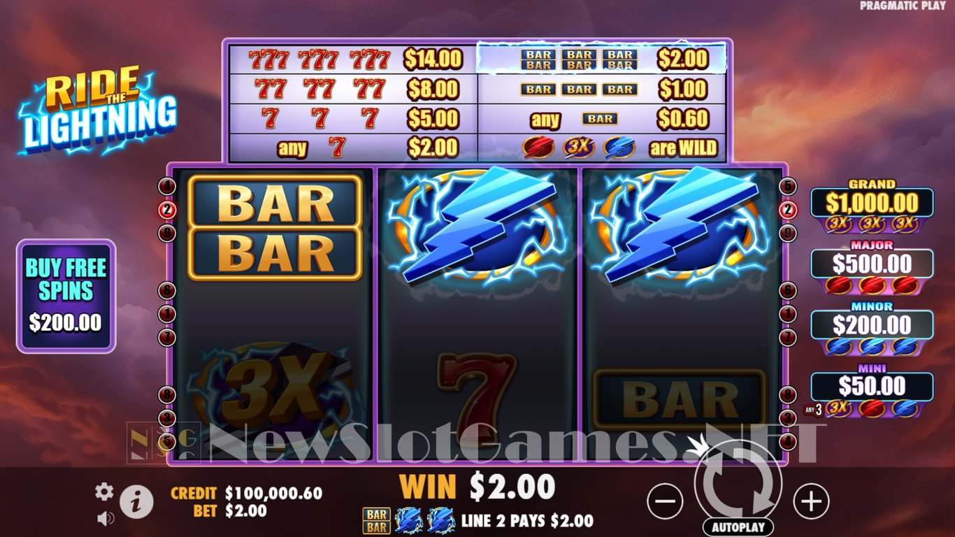 Ride The Lightning Slot Slot Image in Demo - pic. 4