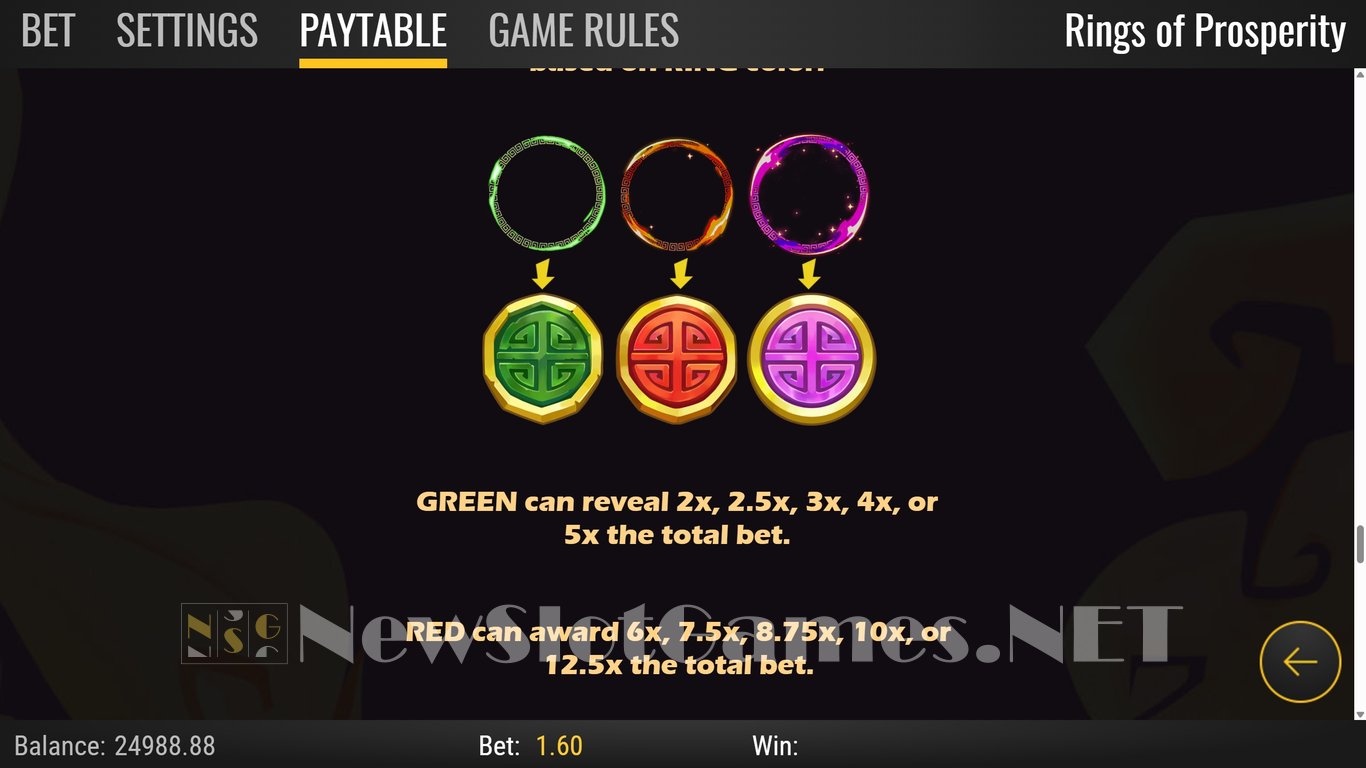 Rings of Prosperity Slot Slot Image in Demo - pic. 6