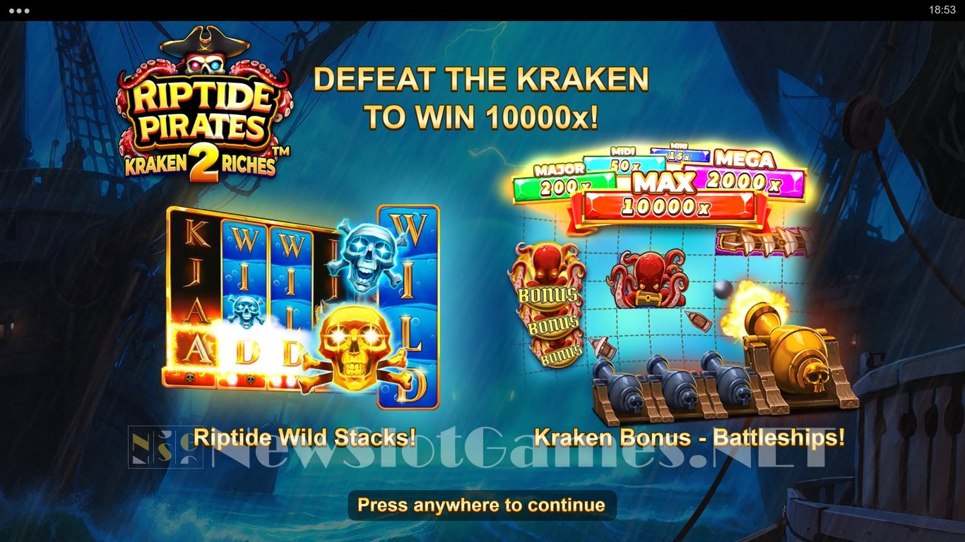 Riptide Pirates 2 Kraken Riches Slot Demo Image