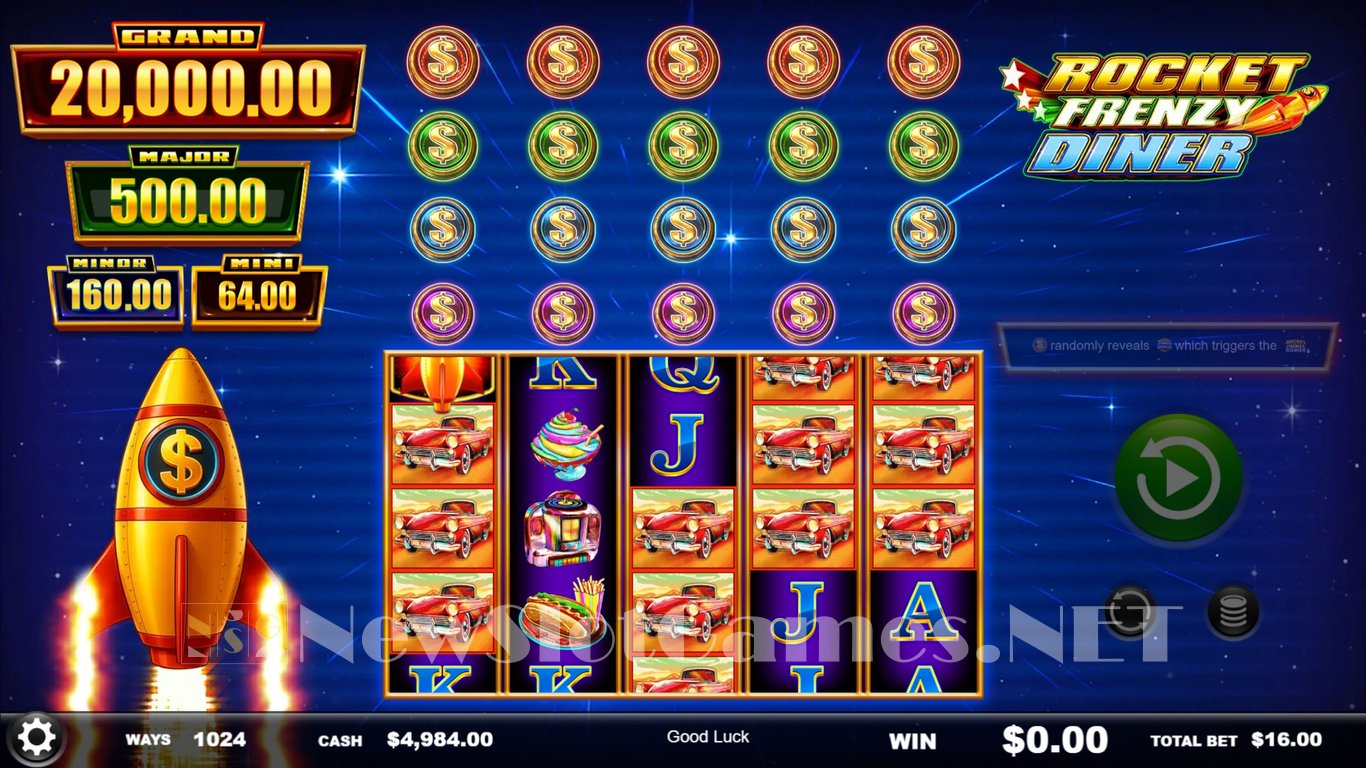 Rocket Frenzy Diner Slot Demo Image