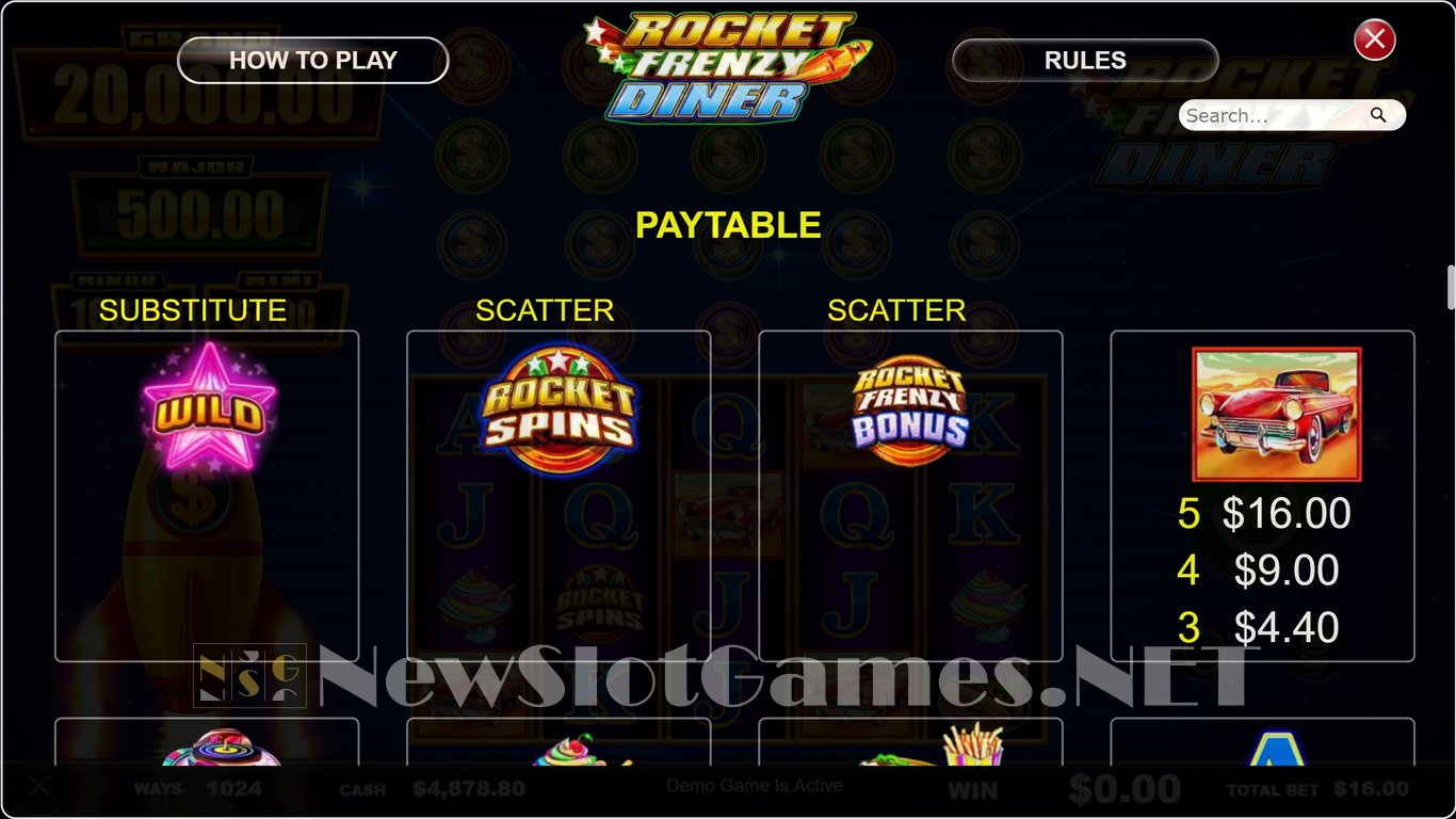 Rocket Frenzy Diner Slot Slot Image in Demo - pic. 4