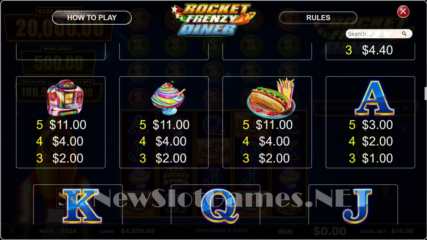 Rocket Frenzy Diner Slot Slot Image in Demo - pic. 5