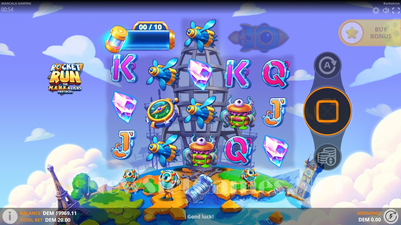 Rocketrun The M.A.N.K. Aliens Protocol Slot Demo Image