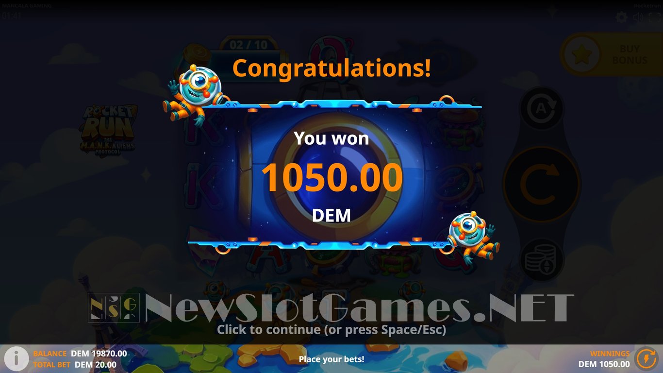 Rocketrun The M.A.N.K. Aliens Protocol Slot Slot Image in Demo - pic. 7