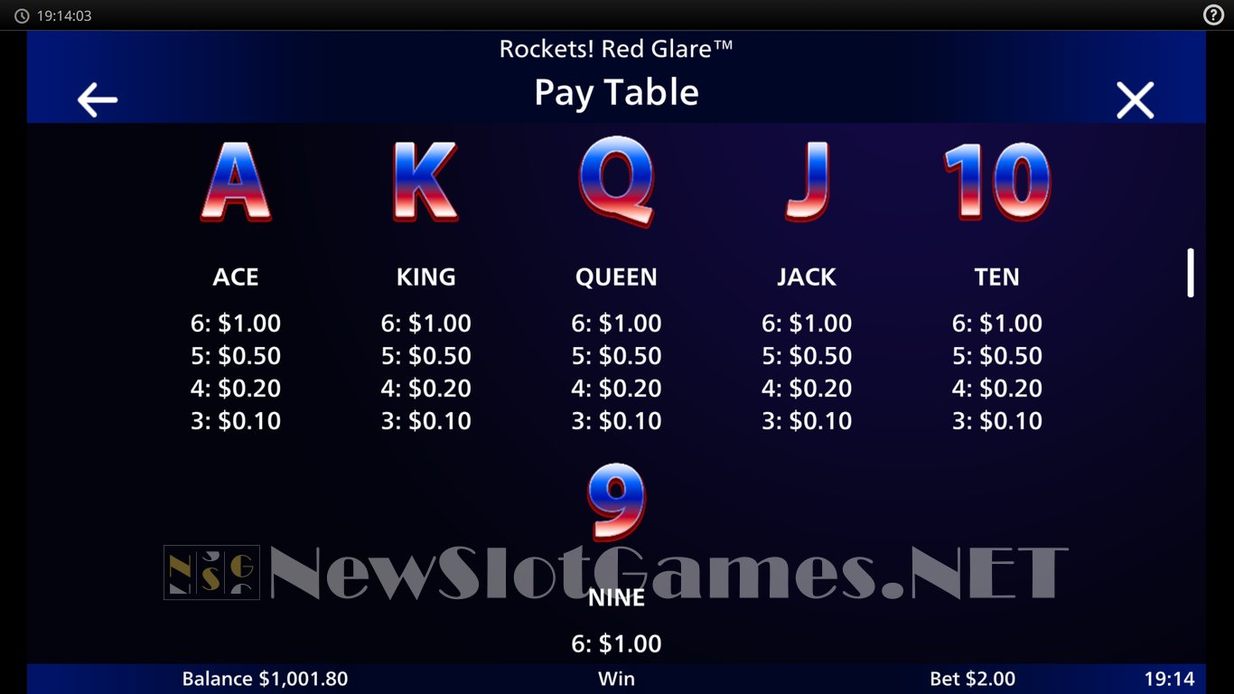 Rockets Red Glare Slot Slot Image in Demo - pic. 6