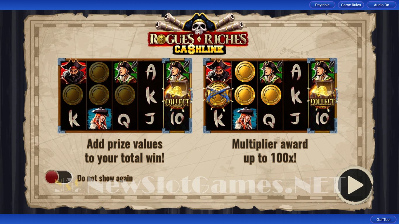 Rogues Riches Cashlink Slot Demo Image