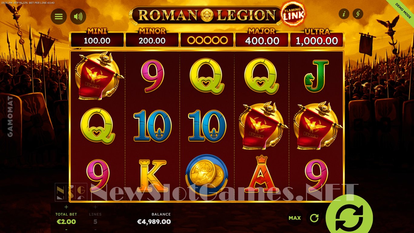 Roman Legion Flaming Link Slot Slot Image in Demo - pic. 4
