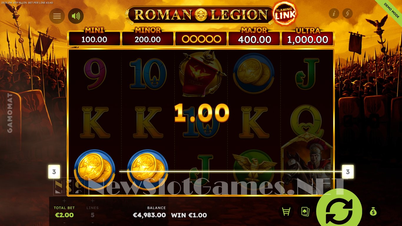 Roman Legion Flaming Link Slot Slot Image in Demo - pic. 5