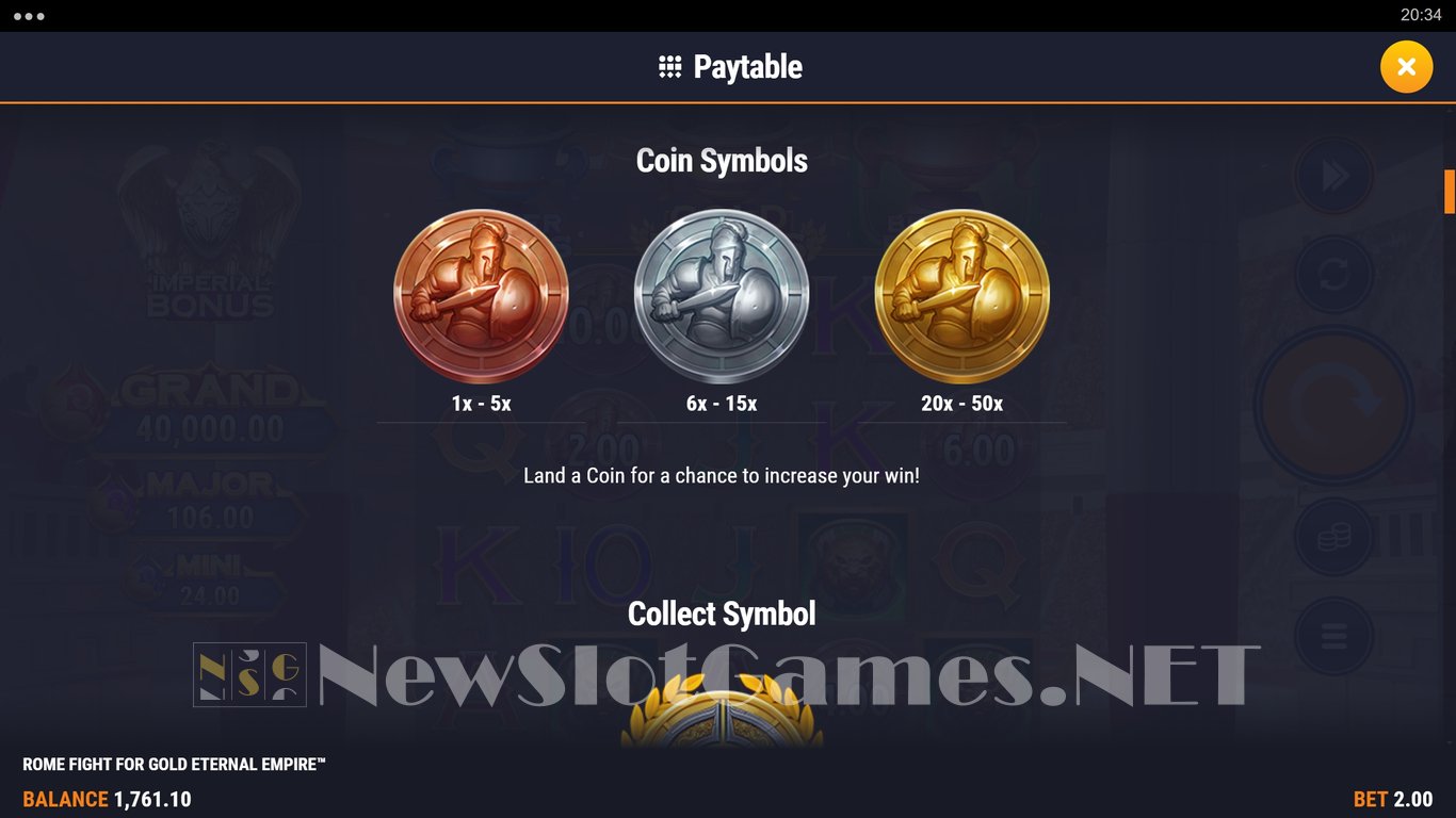 Rome Fight For Gold Eternal Empire Slot Slot Image in Demo - pic. 7