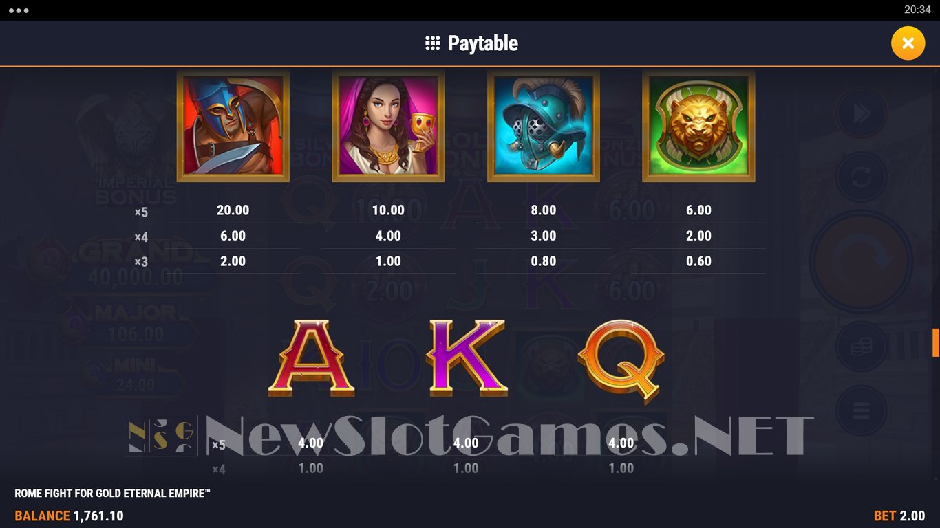 Rome Fight For Gold Eternal Empire Slot Slot Image in Demo - pic. 8