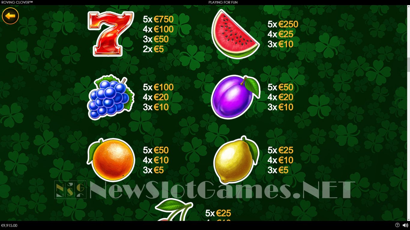 Roving Clover Slot Slot Image in Demo - pic. 5
