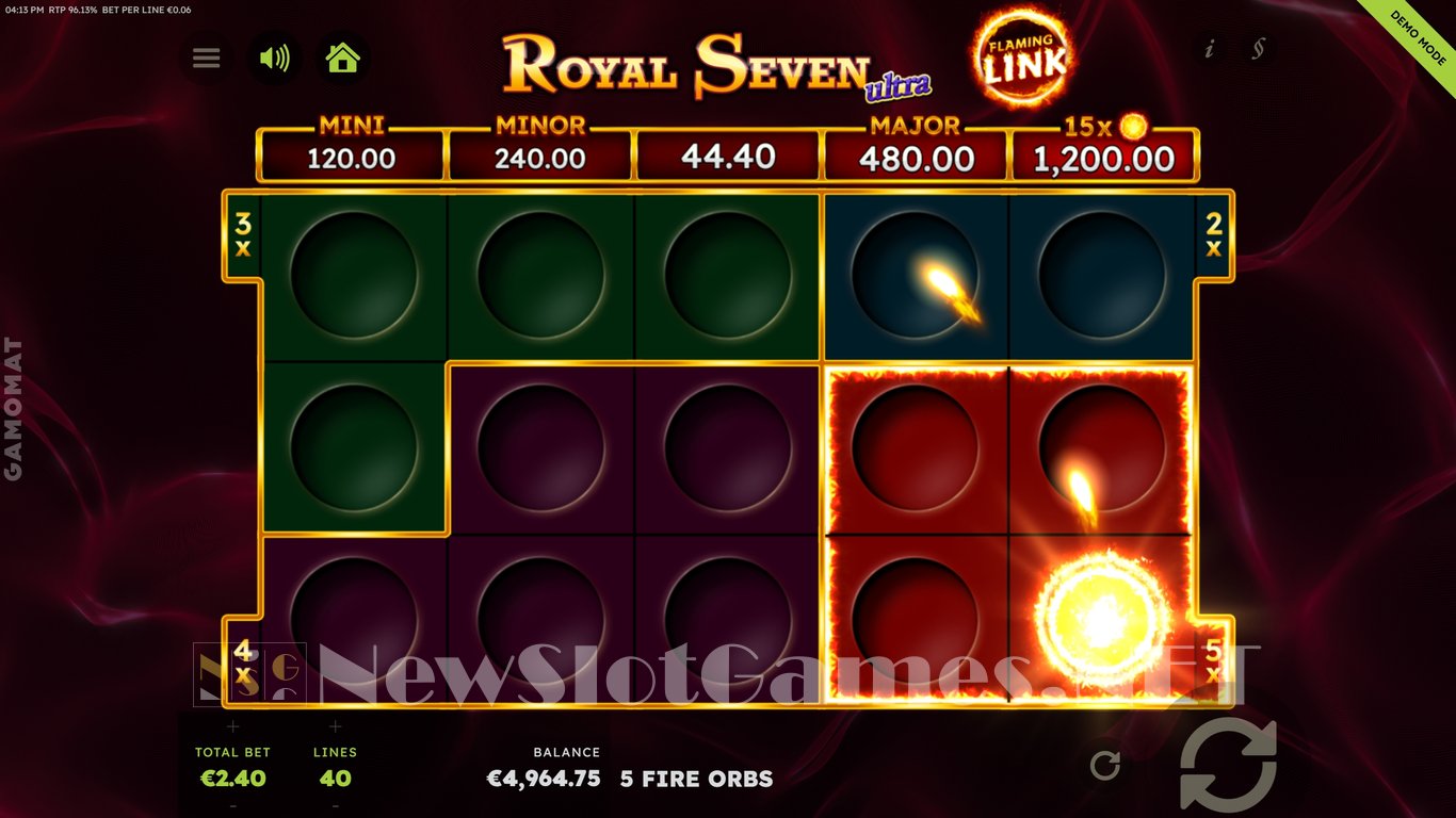Royal Seven Ultra Flaming Link Slot Slot Image in Demo - pic. 5