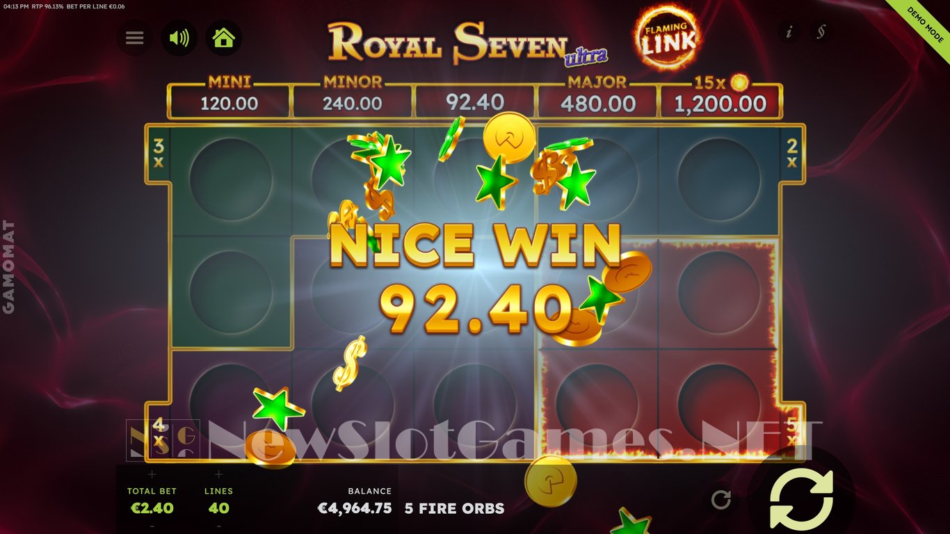 Royal Seven Ultra Flaming Link Slot Slot Image in Demo - pic. 6