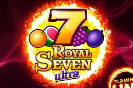 Royal Seven Ultra Flaming Link Slot Logo