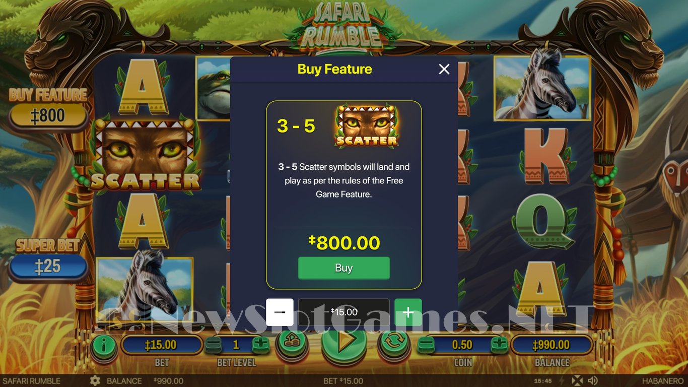 Safari Rumble Slot Slot Image in Demo - pic. 4