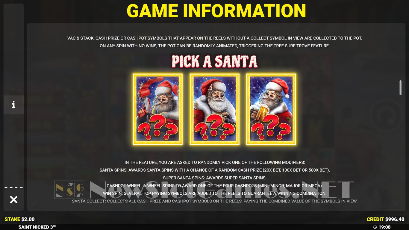 Saint Nicked 3 Present Tense Slot Slot Image in Demo - pic. 7