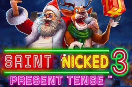 Saint Nicked 3 Present Tense Slot Logo