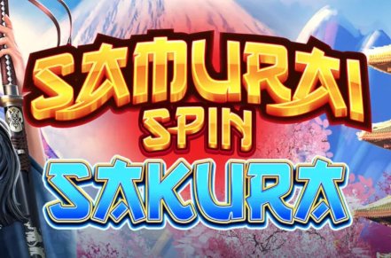 Samurai Spin Sakura Slot Logo