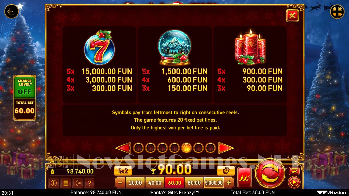 Santa`s Gifts Frenzy Slot Slot Image in Demo - pic. 7