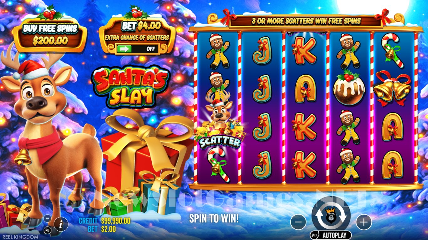 Santas Slay Slot Slot Image in Demo - pic. 3