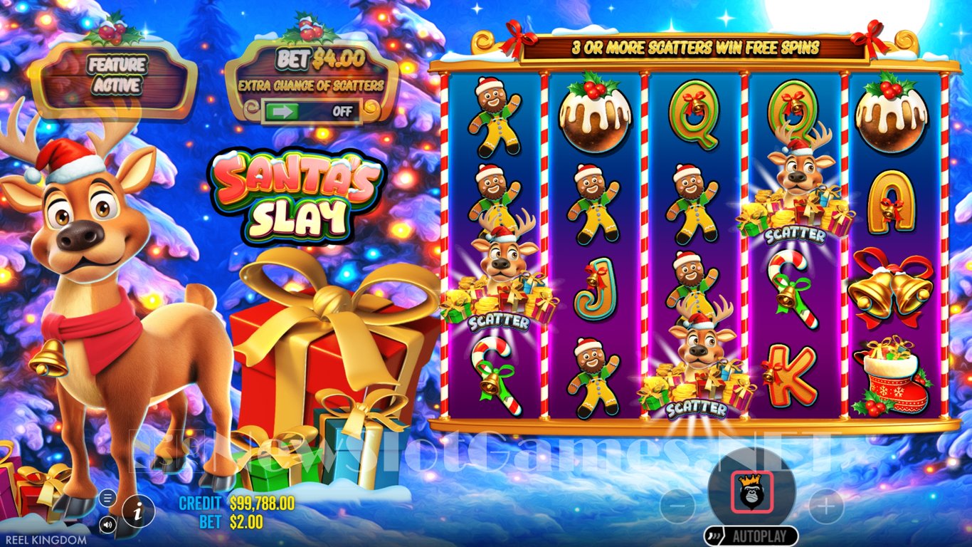Santas Slay Slot Slot Image in Demo - pic. 5