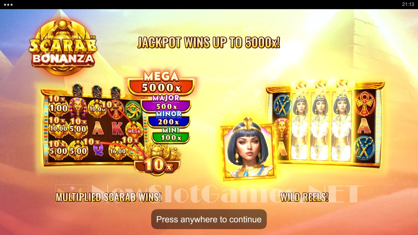 Scarab Bonanza Slot Demo Image