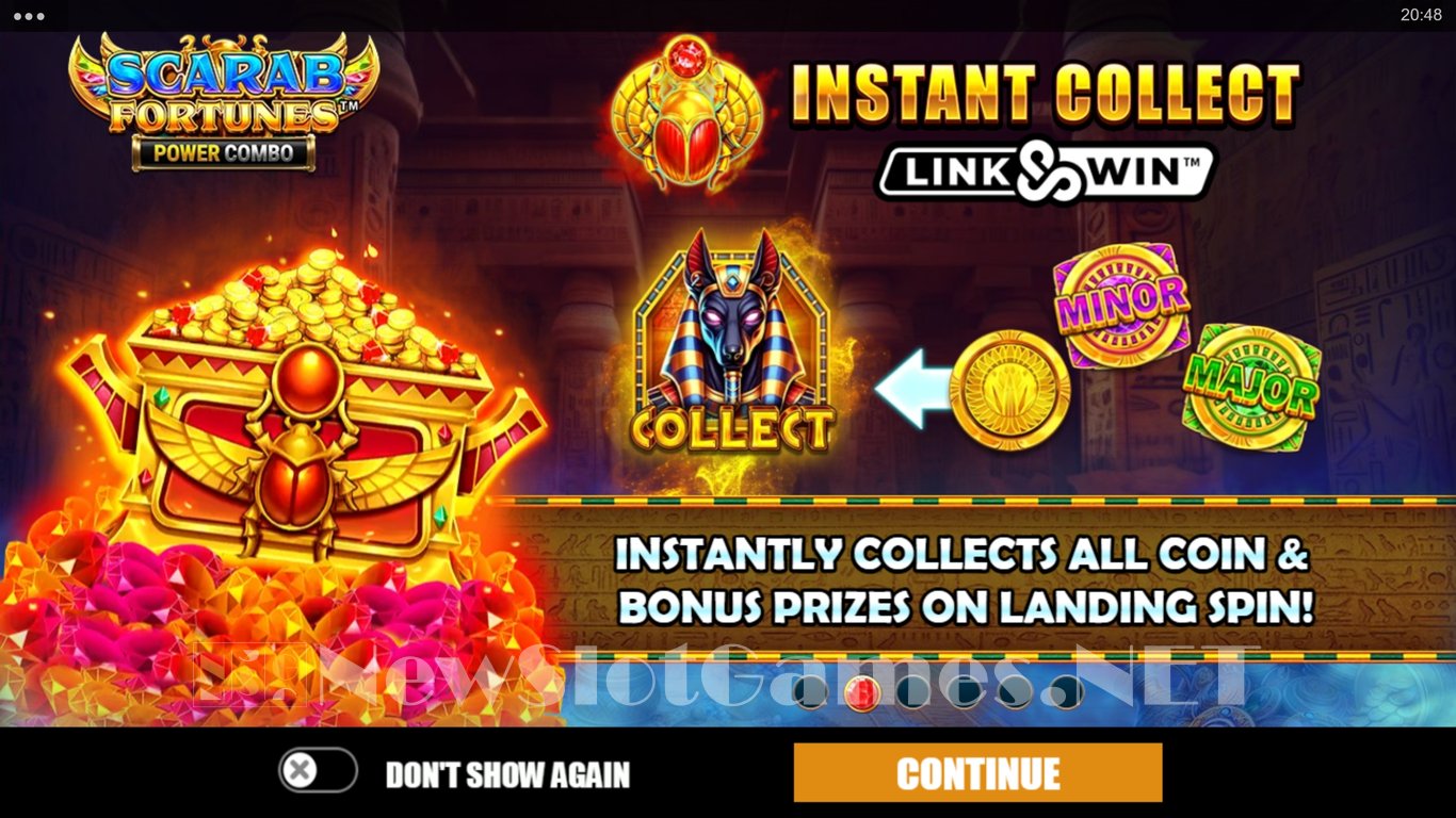 Scarab Fortunes Power Combo Slot Demo Image