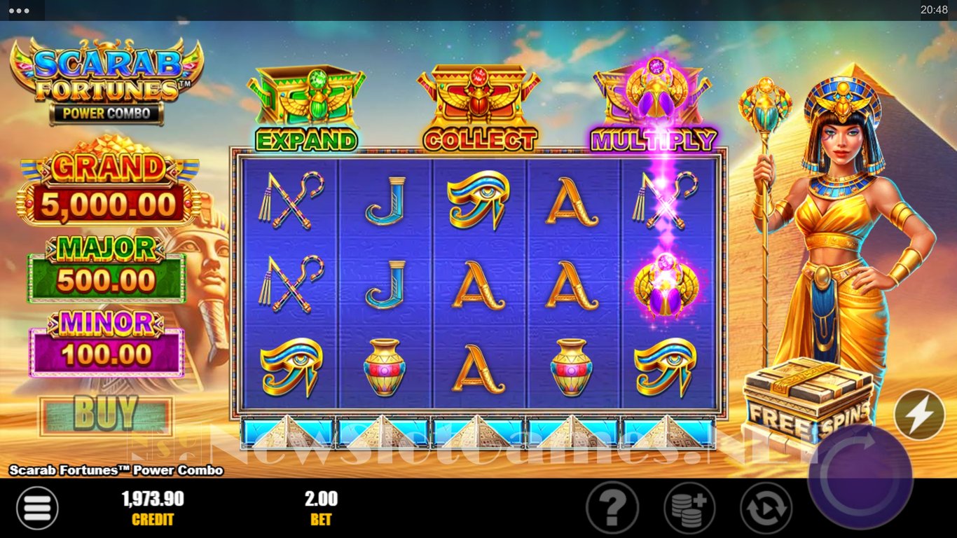 Scarab Fortunes Power Combo Slot Slot Image in Demo - pic. 2