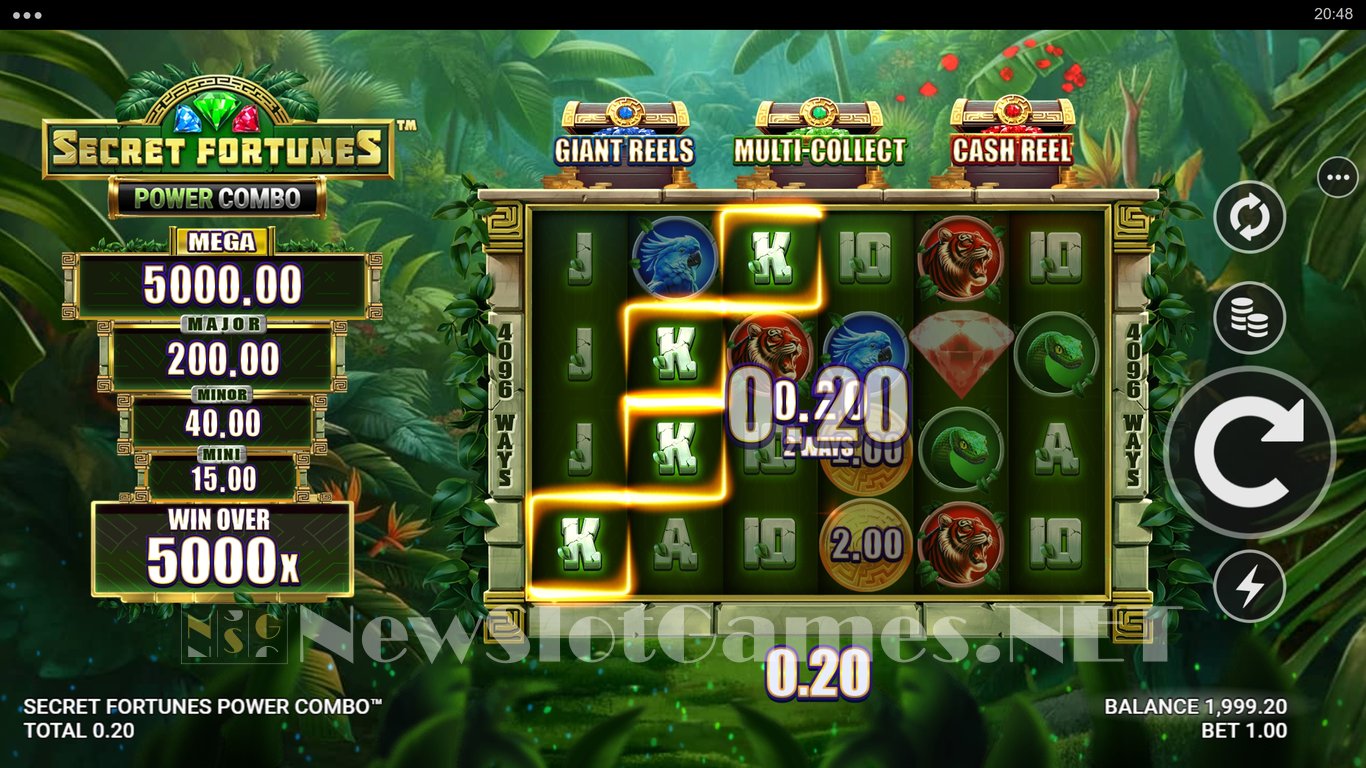 Secret Fortunes Power Combo Slot Demo Image