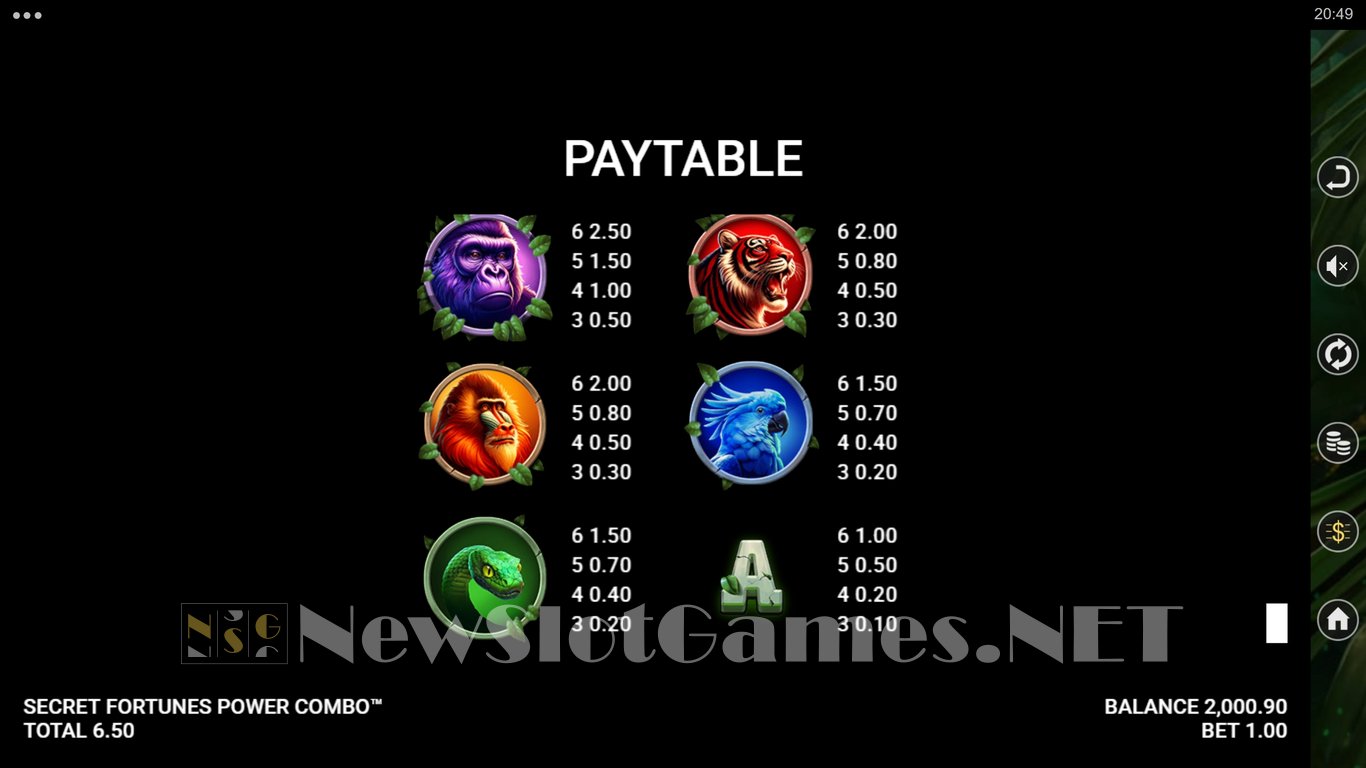 Secret Fortunes Power Combo Slot Slot Image in Demo - pic. 10