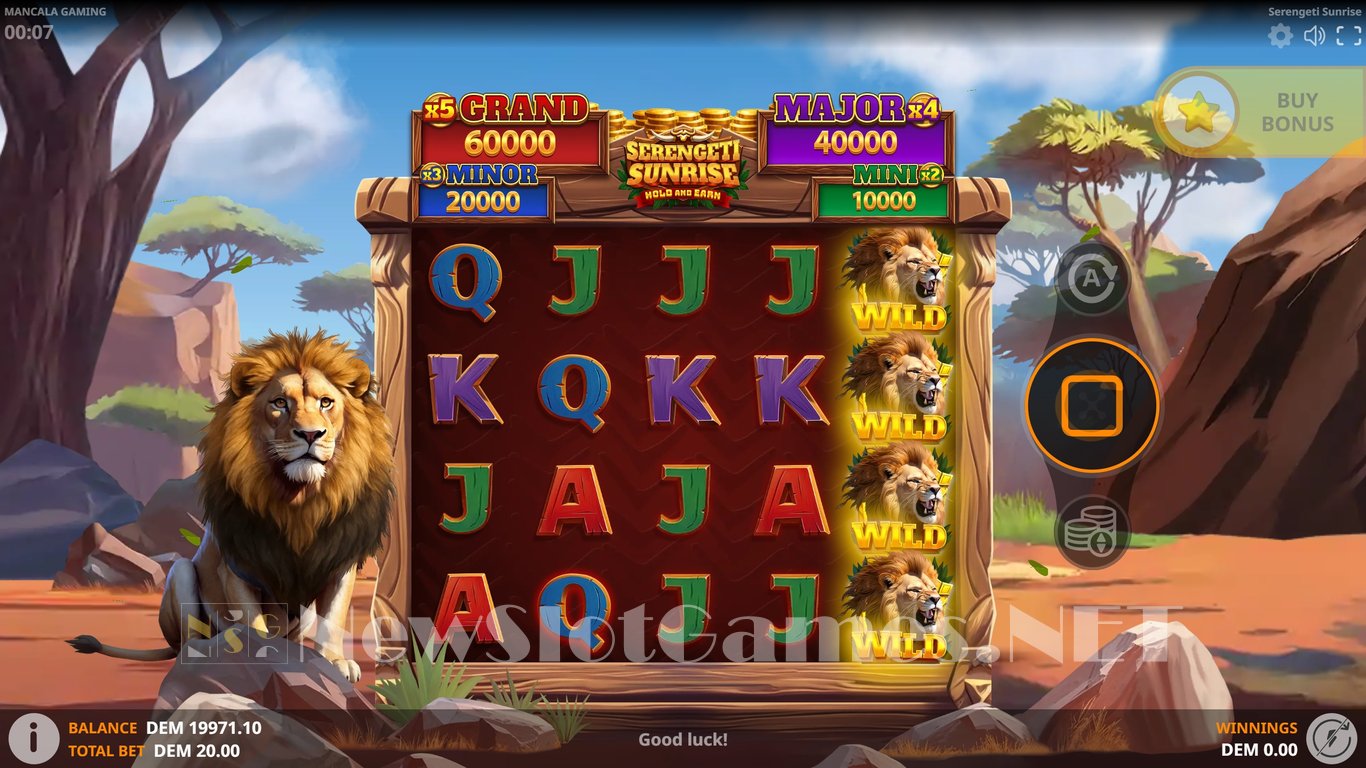 Serengeti Sunrise Slot Demo Image