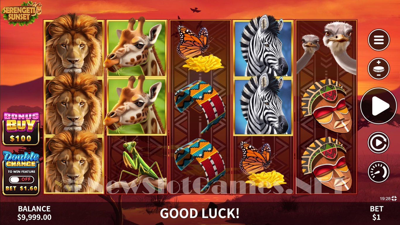 Serengeti Sunset Slot Demo Image