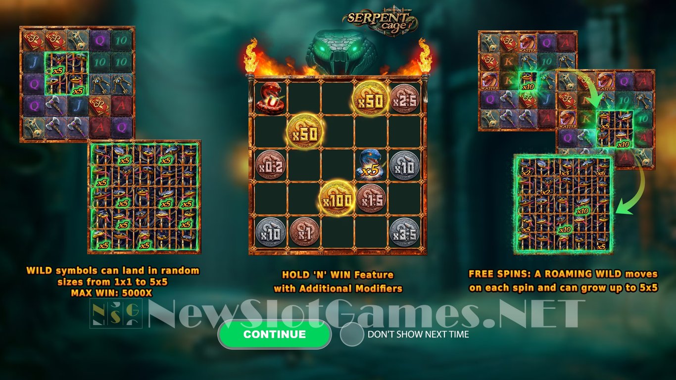 Serpent Cage Slot Demo Image