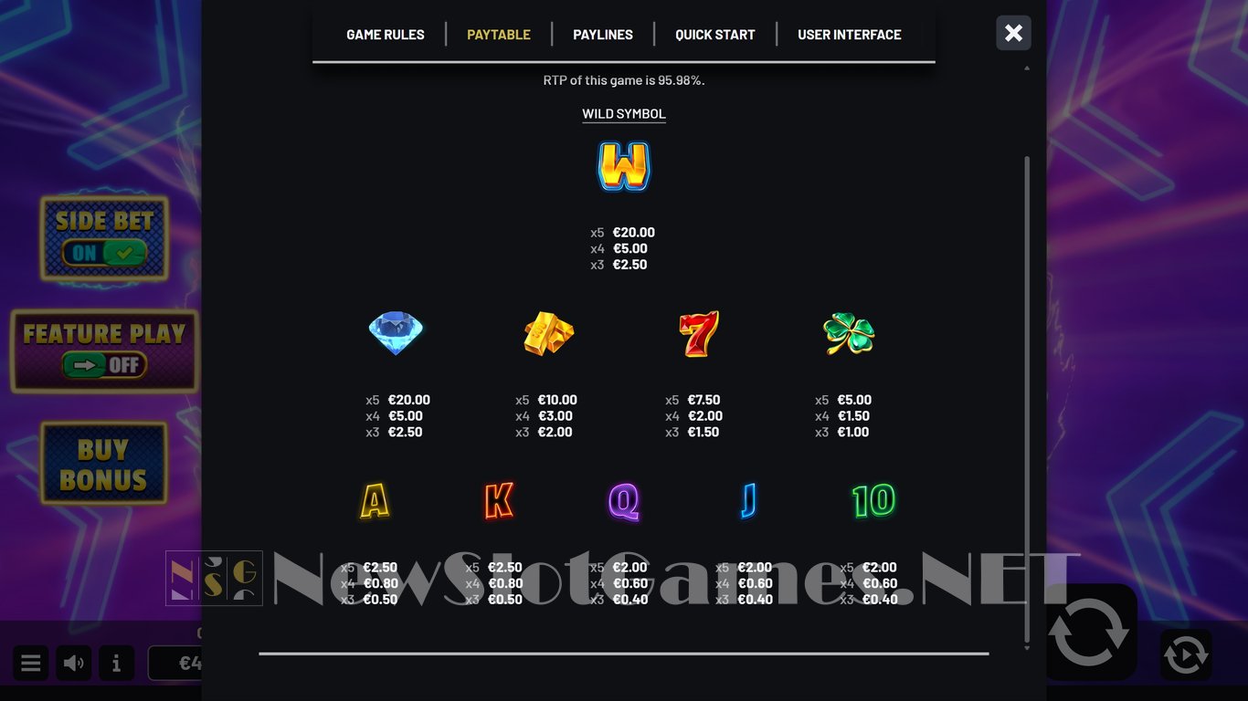 Side Strike Slot Slot Image in Demo - pic. 8