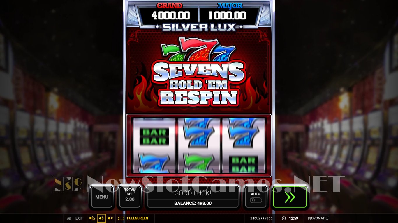 Silver Lux Sevens Holdem Respin Slot Demo Image