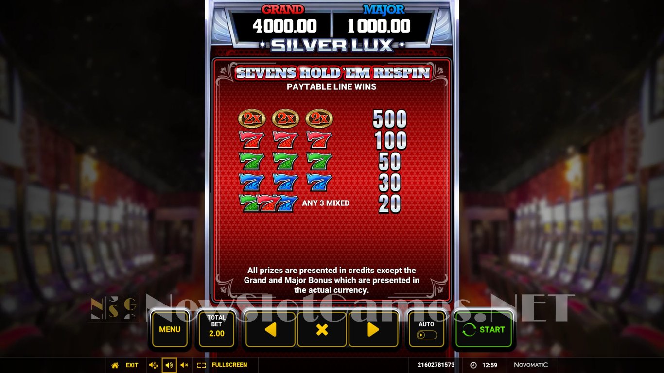 Silver Lux Sevens Holdem Respin Slot Slot Image in Demo - pic. 4