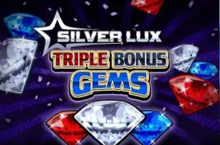 Silver Lux Triple Bonus Gems Slot Logo