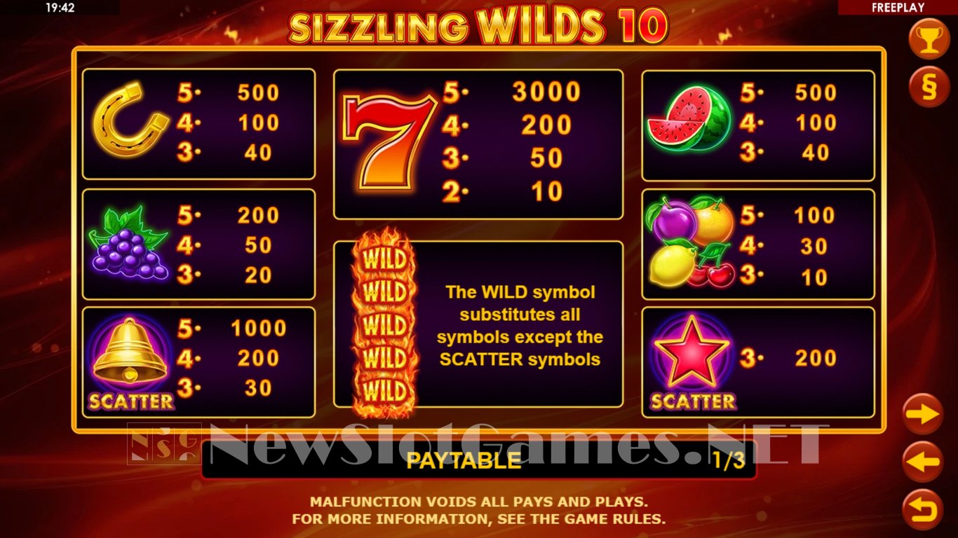 Sizzling Wilds 10 Slot Slot Image in Demo - pic. 6