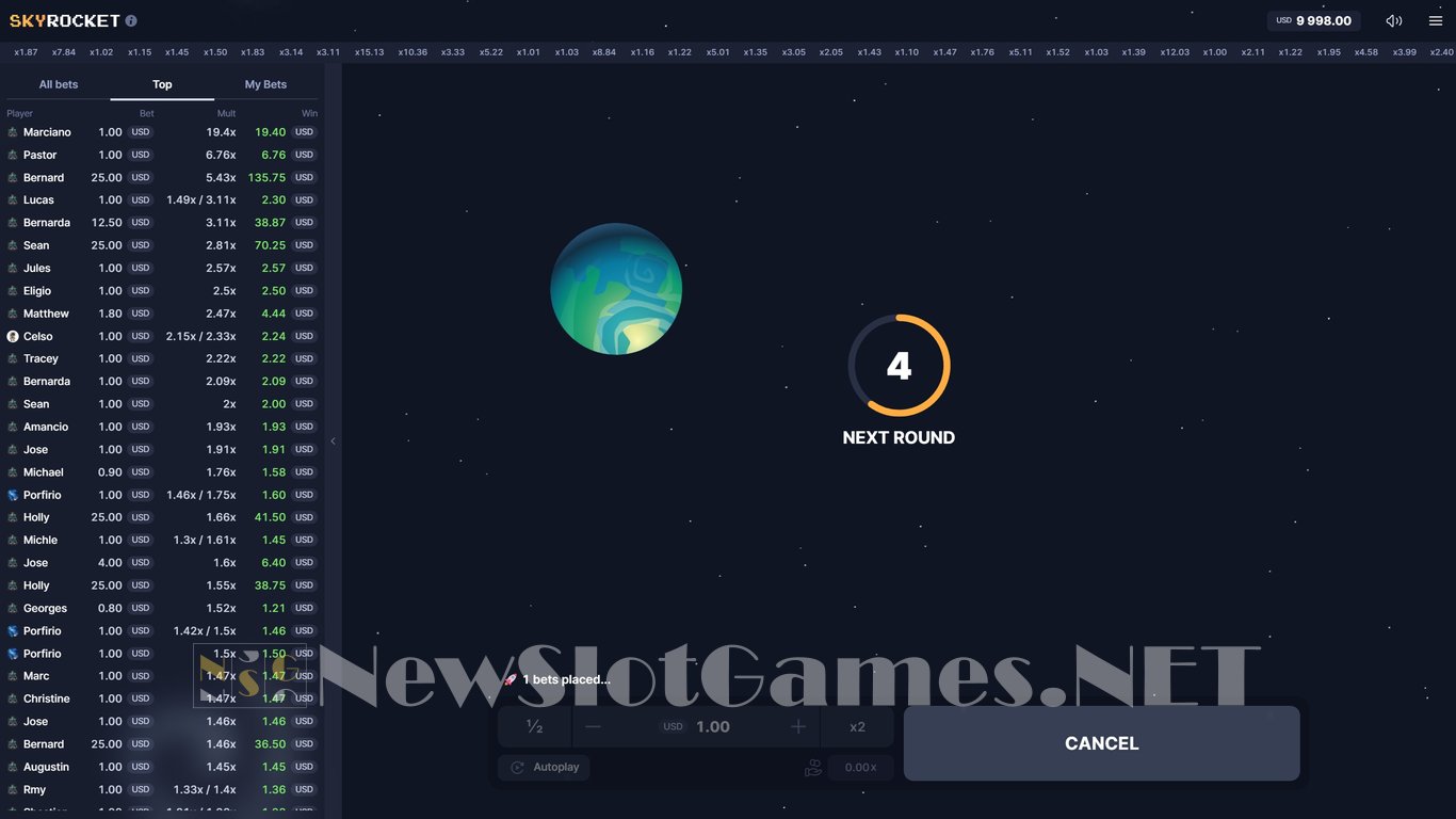 Skyrocket Game Slot Image in Demo - pic. 3