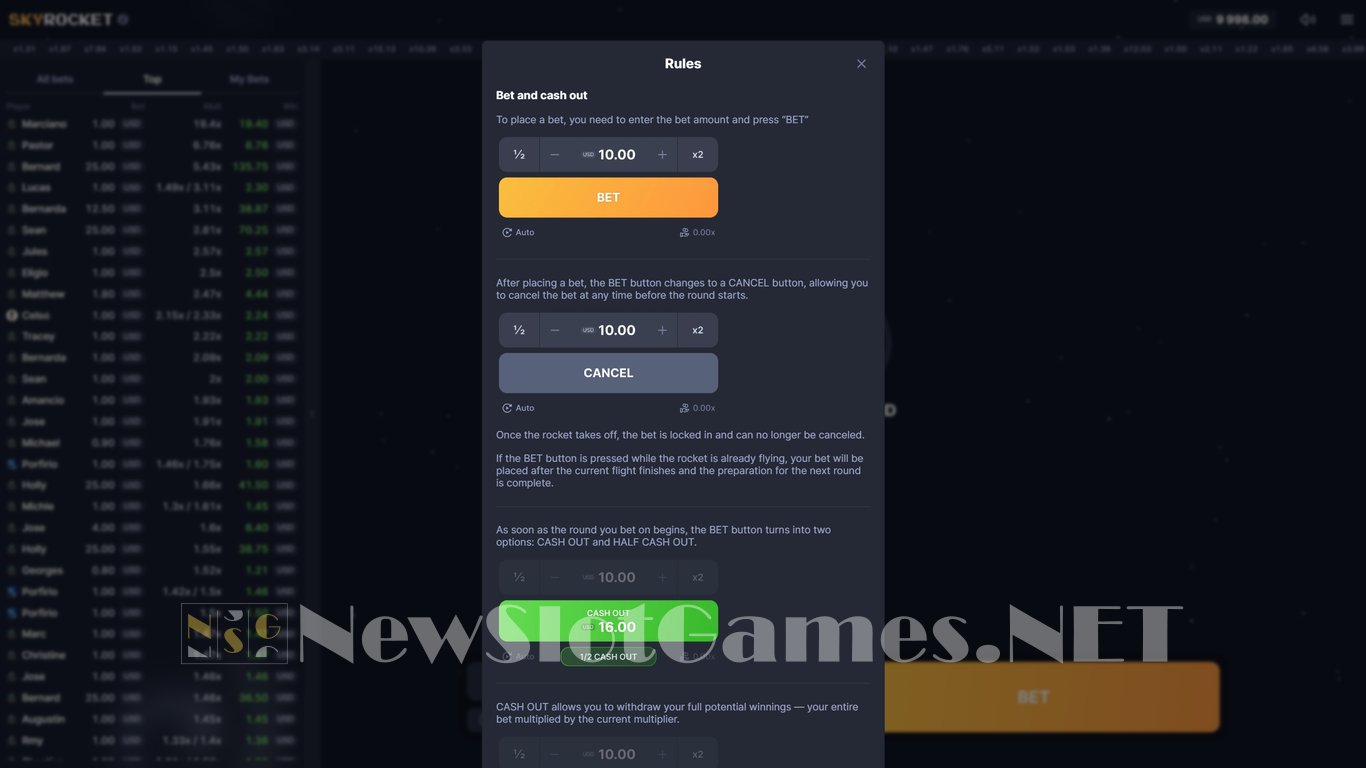 Skyrocket Game Slot Image in Demo - pic. 4