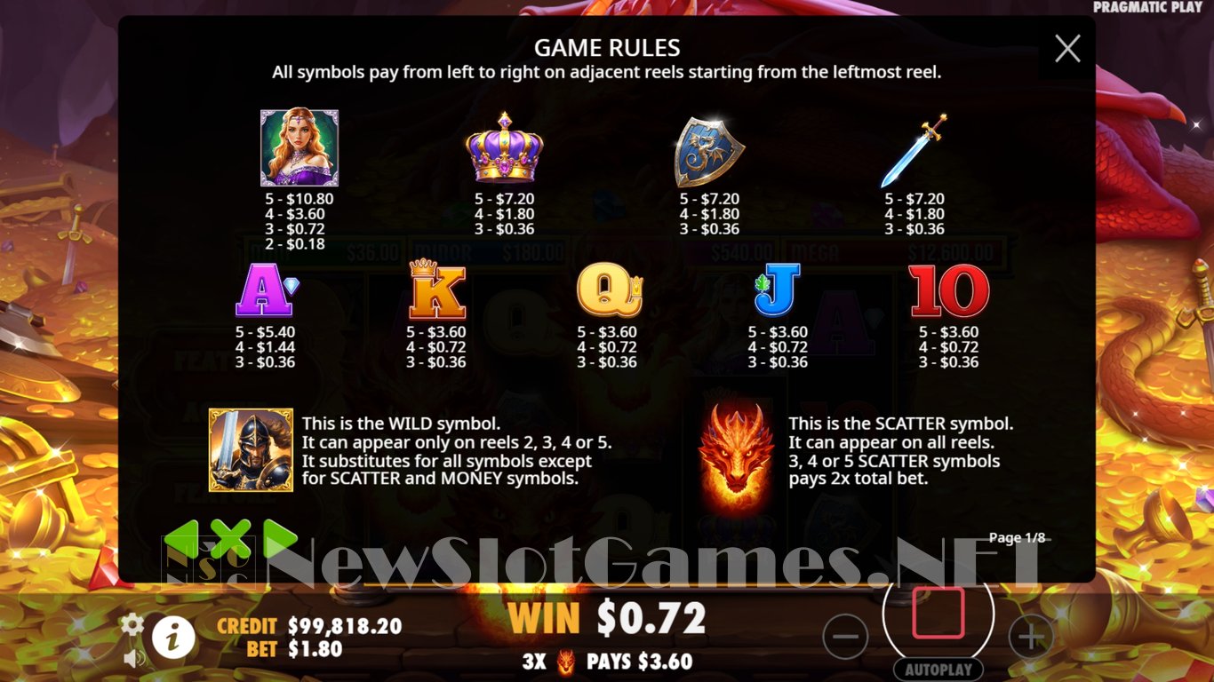 Sleeping Dragon Slot Slot Image in Demo - pic. 9