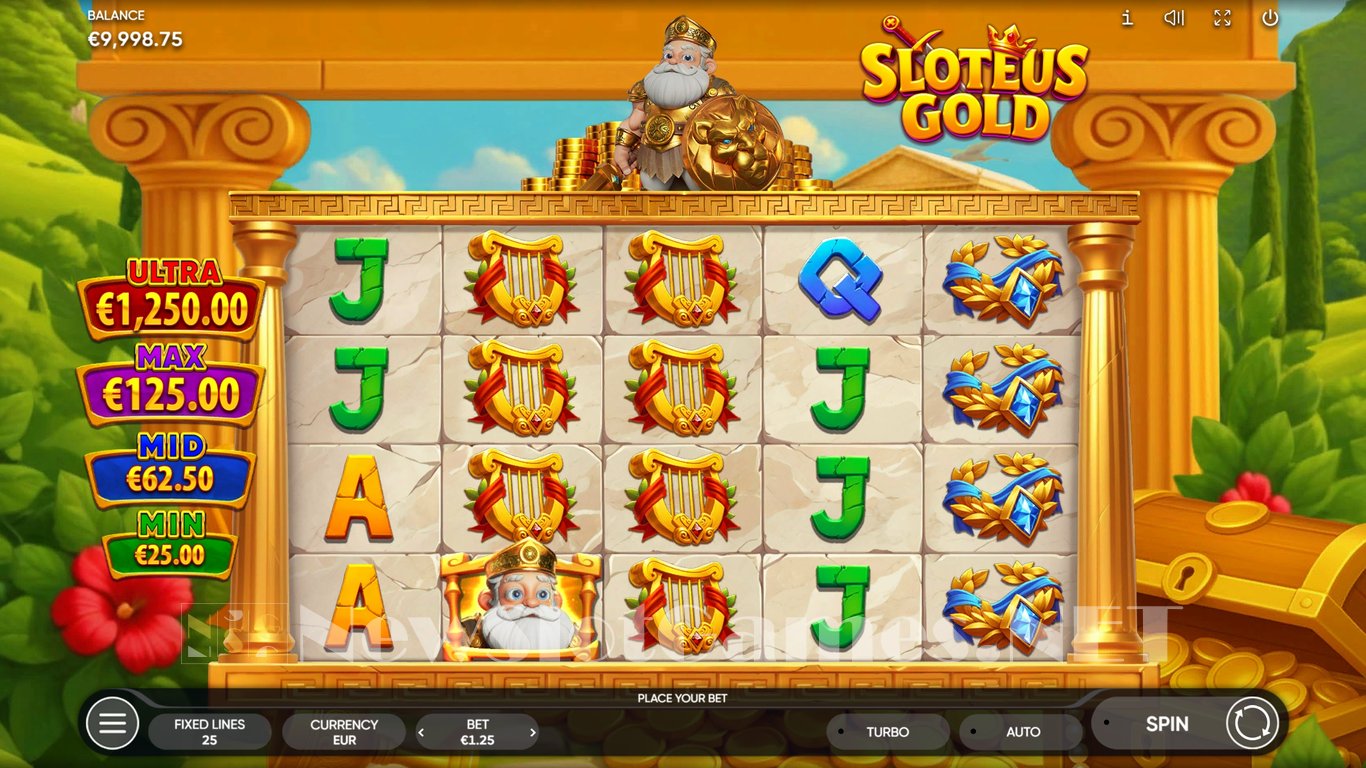 Sloteus Gold Slot Demo Image