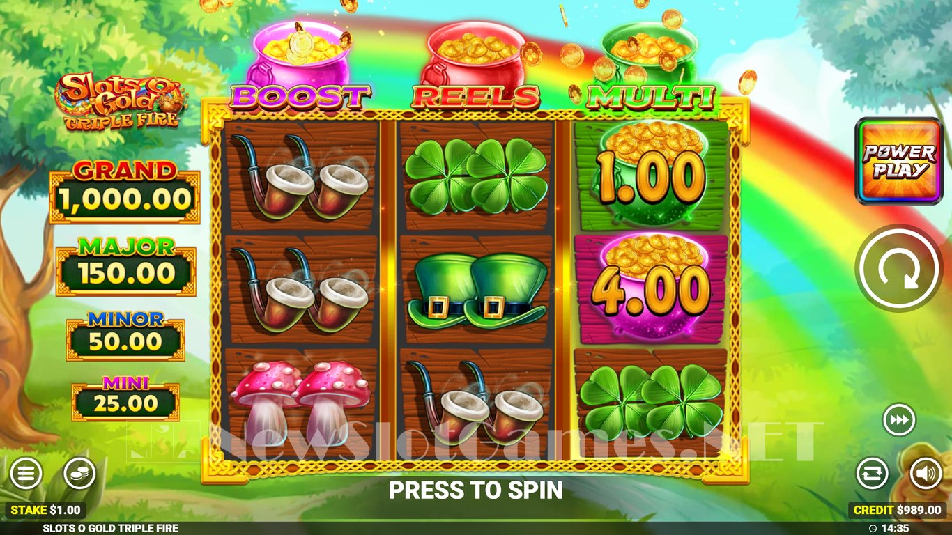 Slots O Gold Triple Fire Slot Demo Image